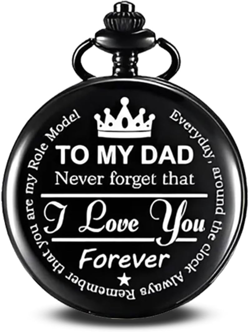 exciting Lives Dad Pocket Watch - Gift for Christmas, Birthday, Anniversary, Father's Day, Gift for Father, Papa, Father-in-Law