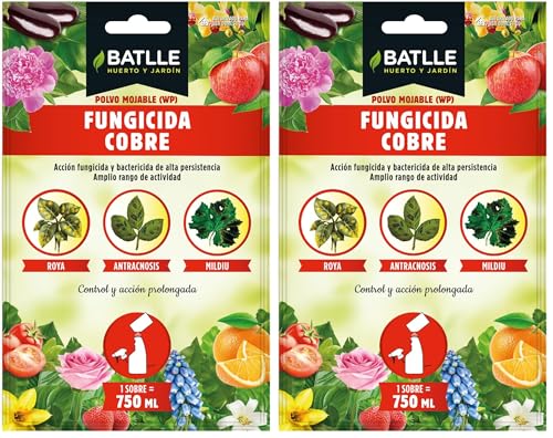 Semillas Batlle Fungicida Cobre Sobre para 750ml (Paquete de 2)