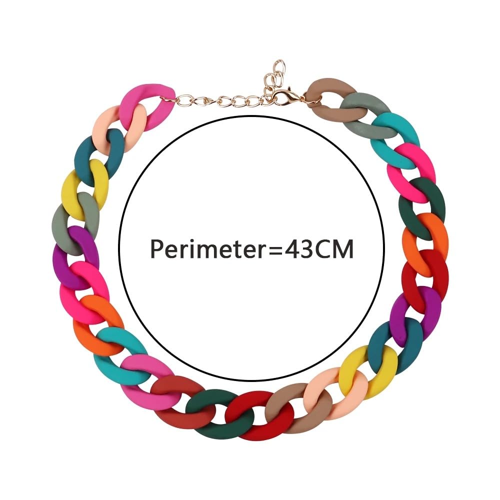 Feng Shui, Collar de Cuentas Coloridas de Plata de Ley 925 para Mujer, Collar de Cuentas de Arco Iris, Collares de Gargantilla, Collar Ancho, joyería para el Cuello