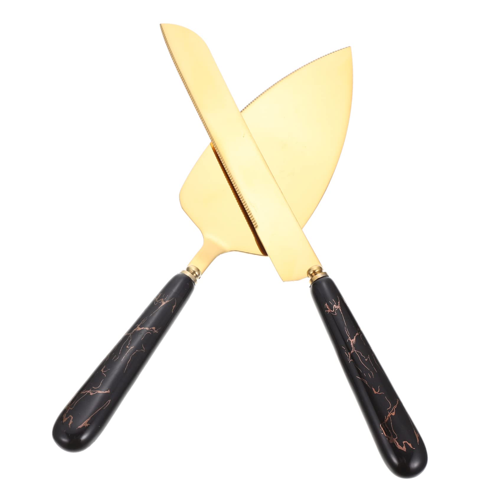 MUCKLILY 1 Set Creative Cake Spatula with Handle Decorative Cake Cutter Cheese Server Tool for Home Bakery Wedding Housewarming Easy to Clean Reusable Design