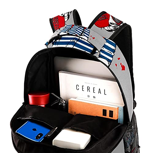Sac à dos pour ordinateur portable pour le collège et les sorties - 4