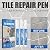 Xiaofeigun Grout Pen, 3 Pcs Waterproof Tile Grout Paint Pen White Grouting Tiles Pens Wall Grout Restorer Pen Tile Grout Filler Pen, for Wall Lines Floor Tile Gap