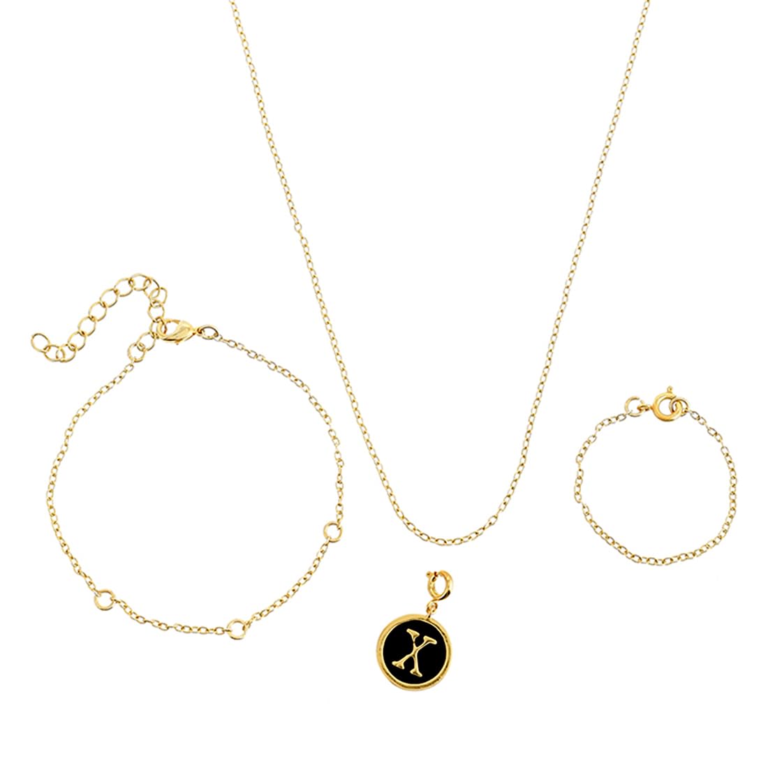 Valentine's Day Collection Alphabet X Black Enamel Charm|Valentine Gift For Her|Gift For Wome|Gift For Her|-image-11