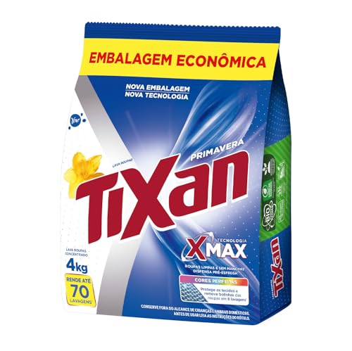 Ypê Lava Roupas em Pó Tixan Primavera Sachê 4Kg
