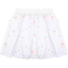 Bezioner Tutu Skirts for Toddler Girls Layered Embroidery Tulle Skirts for Girls Floral Skirt Party Customes