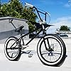 Elite BMX Freestyle Bike, Durable Steel Frame, Available in 16", 18", and 20" Sizes. New Sizes 26" and 29" BMX Bicycles. (Black White, 20") #3
