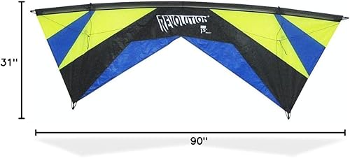 Miniatura 9 de Revolution Kites EXP Sport Wing Kite con tecnología Reflex (mangosjuego de líneamanual de instrucciones (idioma español no garantizado1 eje de