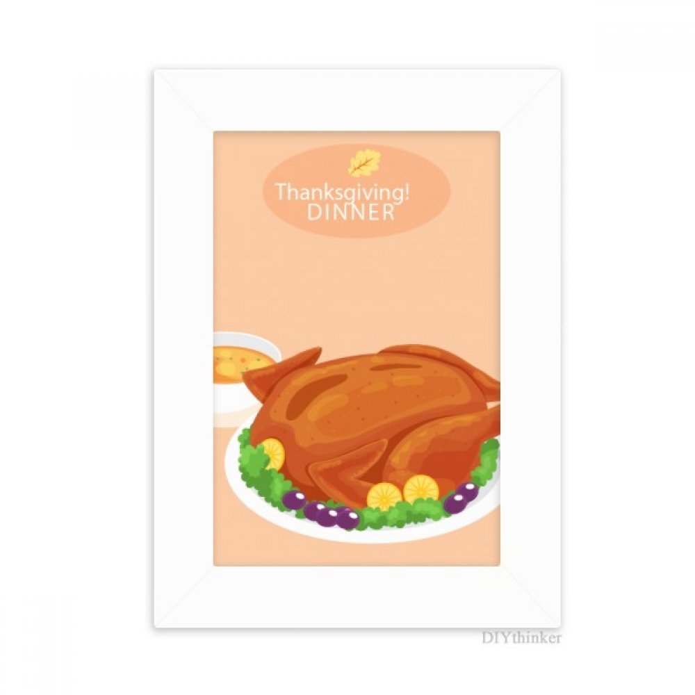 Cadre photo Turquie multicolore pour décorer votre buffet de Thanksgiving