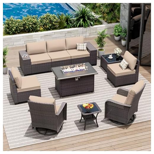 10 Piece Outdoor Patio Furniture Set