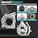 Farrme 11999 Car Alternators Fit for Honda Accord Alternator 2013-2017 L4 2.4L Automatic CVT Transmission Automotive Replacement Alternators 14489, 31100-5A2-A02, A005TL0581, 14489N Alternator 110 Amp