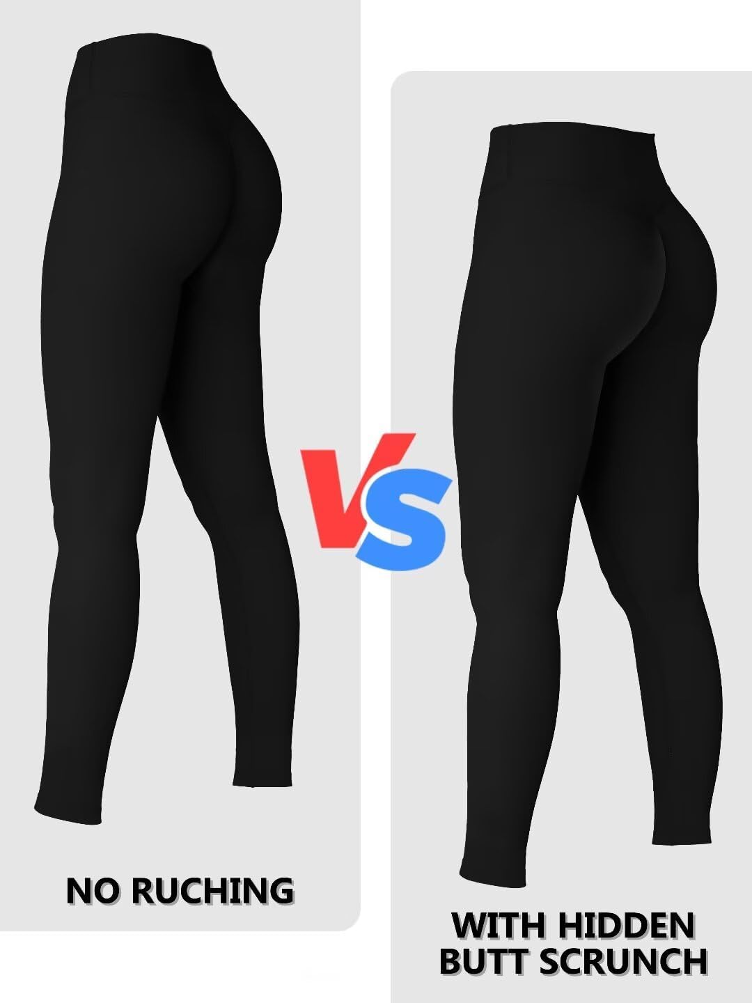 Sunzel Sunzfly Invisible Butt Scrunch Workout Leggings for Women, Butt Lifting High Waisted Gym Yoga Pants with Tummy Control - Image 4