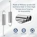 2 Pack 4-1/2 Inch Recliner Spring Stainless Steel Tension Spring Heavy Duty Rust-Resistant Spring Replacement for Recliner Mechanism Sofa Bed Folding Beds Trampolines RV Furniture Long Neck Hook