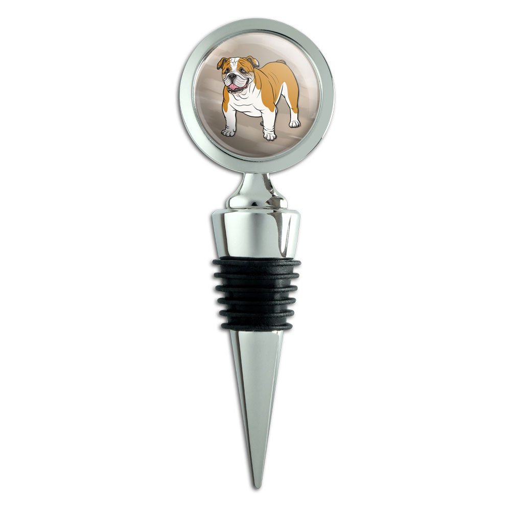 English Bulldog Pet Dog Wine Bottle Stopper