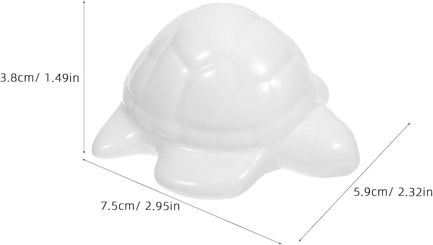 Zerodeko 2pcs Turtle Shaped Toilet Bolt Covers Decorative Bathroom Floor Screw Caps White Ceramic Cute Toilet Accessories Replacement Parts
