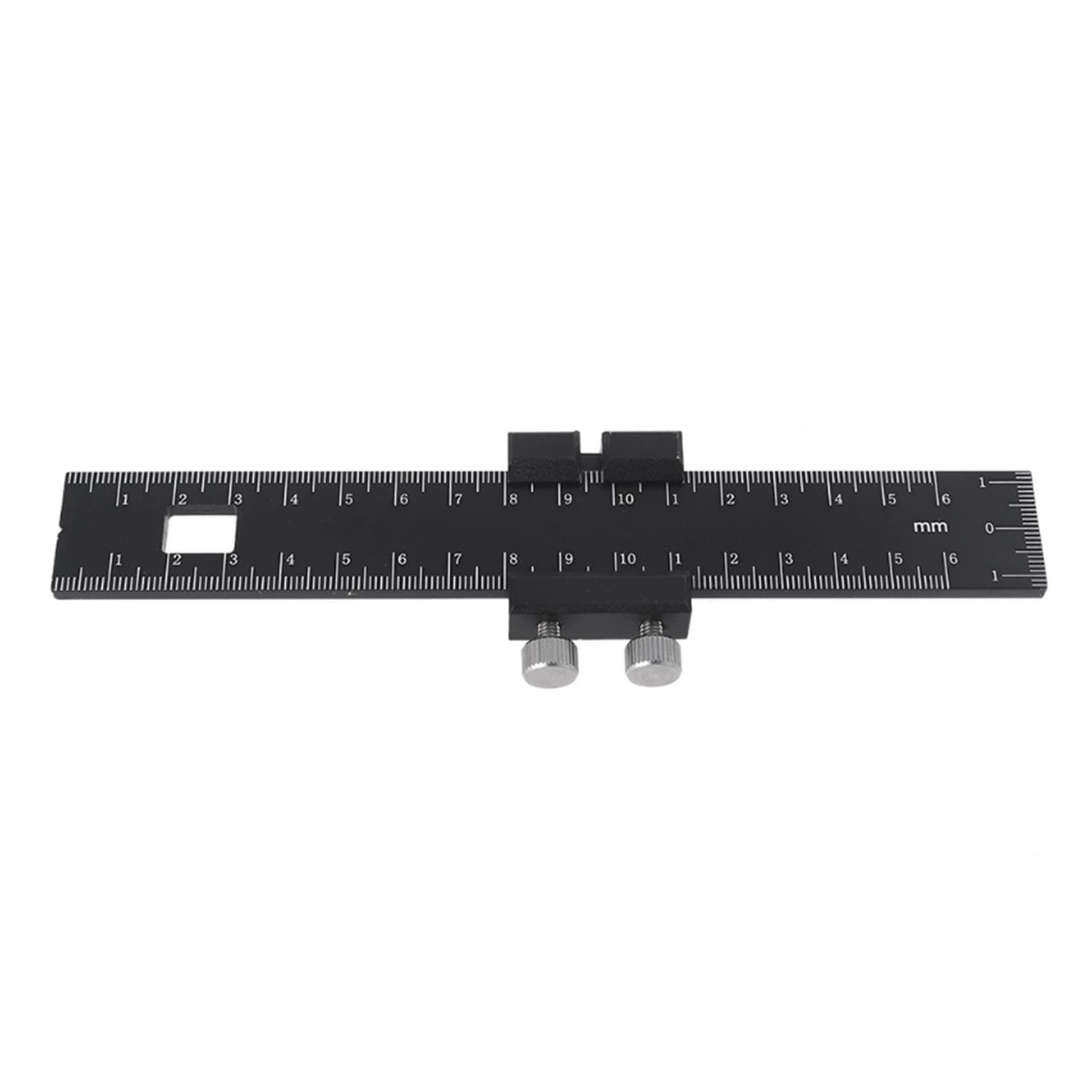 Gauge Block, Pocket Ruler Woodworking By Clear Style,Aluminum Alloy Positioning Scribing Gauge, Carpenter Mark(15CM 6INCHES)