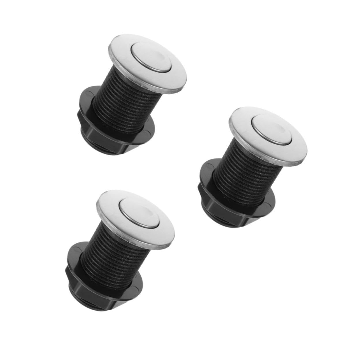Bouton de commutation d'air Tofficu noir pour le contrôle pneumatique sécurisé de votre évier