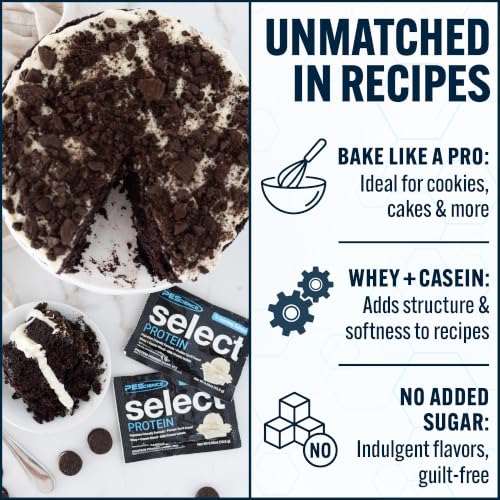 Image of PEScience Select Protein Powder, Whey and Casein Blend, Lean Protein Powder for Women and Men, Low Calorie, Low Carb, Keto Friendly, Gluten Free, Gourmet Vanilla - 5 Servings
