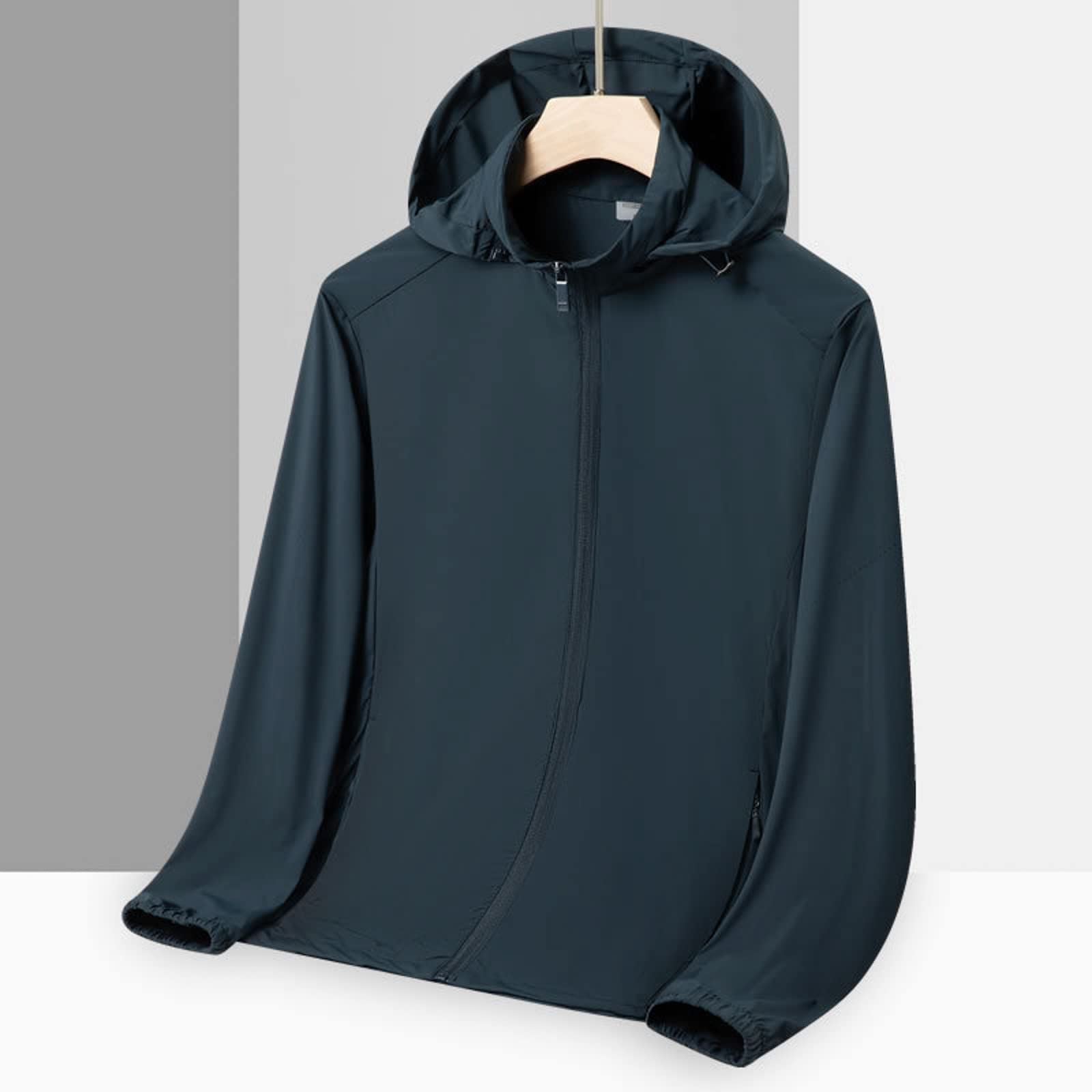 Giacca da uomo con protezione solare – giacca sottile da uomo estiva in seta di ghiaccio leggera giacca da trekking ultra sottile anti-ultravioletti traspirante seta ghiaccio abbigliamento