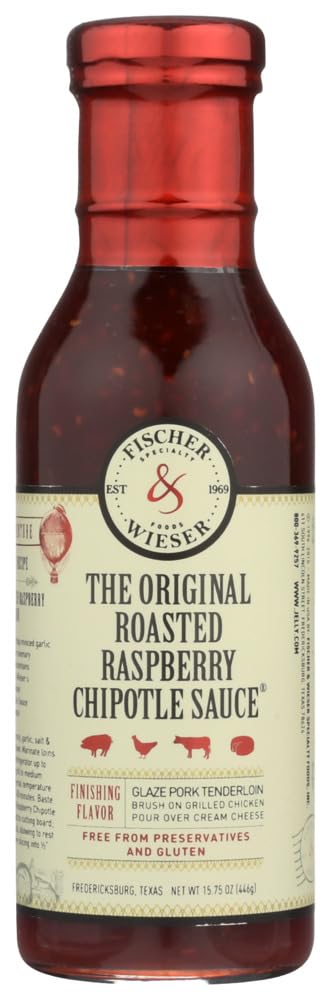 Fischer & Wieser Sauce 12.5oz-15.75oz Bottle (Pack of 3) Select Flavor Below (Charred Pineapple Bourbon Sauce 15.75)
