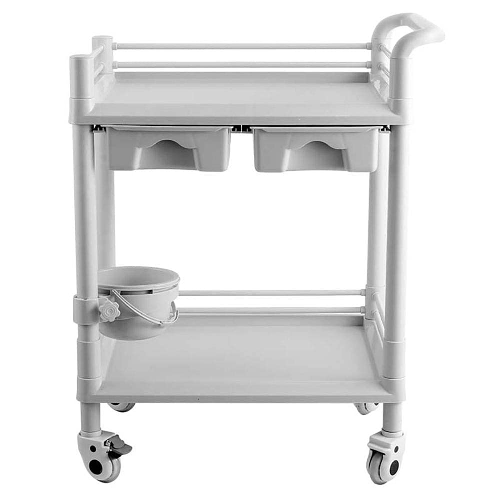 Ruchome Trolleys Stojak Do Przechowywania Wózek Wózek Medyczny Narzędzie Abs Sprzęt Utility Wózek Z Szufladami Brud, Wózek Salonowy O Mocy 2/3/2 Tier