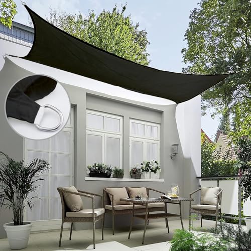 Toile d'ombrage anti-déchirure 2.5x4 m pour ombrager une terrasse chaude