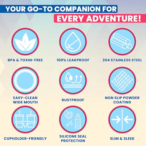 Stainless-Steel-Water-Bottle-for-Hot-and-Cold-Drinks-Double-Wall-Insulated-Thermos-for-Water-Soda-Coffee-Tea-with-Wide-Mouth-Metal-Handle-Bamboo-Top-Great-for-Travel-Hiking-Camping