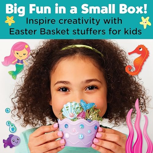 Creativity for Kids Mini Garden: Mermaid Terrarium Kit - Mermaid Gifts for Girls, Crafts and Toys, Stocking Stuffers for Kids (Ages 6+) - View 6