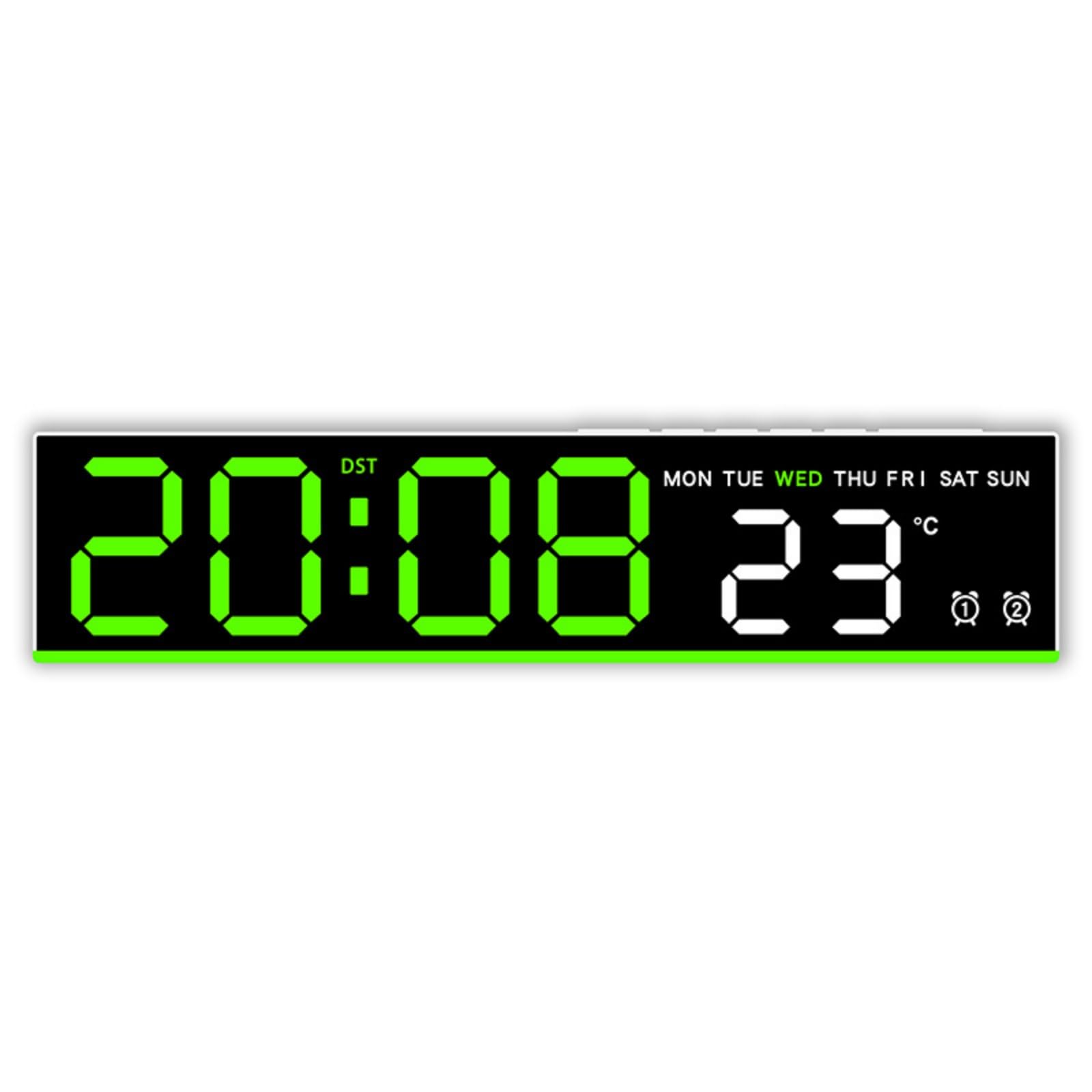 Lerpwige Multifunctional Electronic Clock Includes Alarm Timers and Temperature Display Intelligent Wake Technology Gentle Mornings Multifunctional Digital Clock