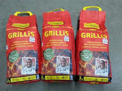 Preisvergleich Produktbild Profagus Grillbrikett-3er Set à 3kg zum Grillen
