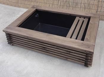 ビオトープ 60Ｌ　トロ舟＆木枠セット（棚付き）　メダカ・金魚飼育用 ビオトープ 60L トロ舟＆木枠セット（棚付き） メダカ・金魚飼育