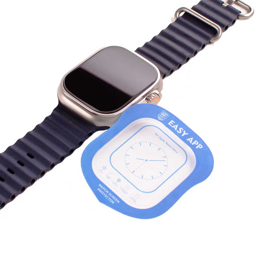 Zore Apple ile uyumlu Watch Ultra 49mm Easy Cam Ekran Koruyucu Renksiz