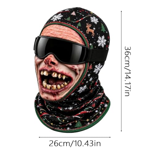 Funny Ski Mask Old Man Realistic Balaclava 3D Printed Full Face Winter Mask - image 6