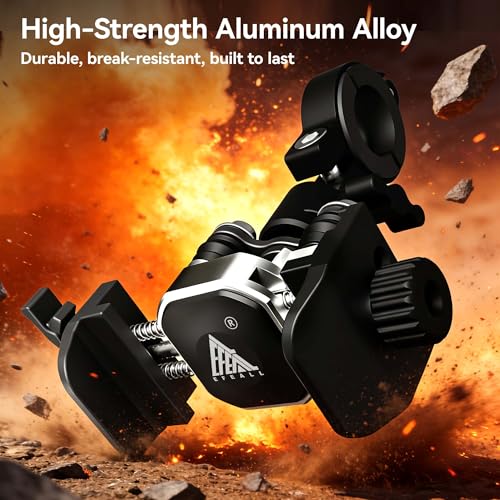 Image of Motorcycle Bike Phone Holder with Vibration Dampener, Aluminum Alloy