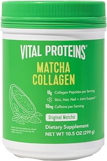 Vital Proteins Matcha Collagen Peptides Powder Supplement, Matcha Green ...