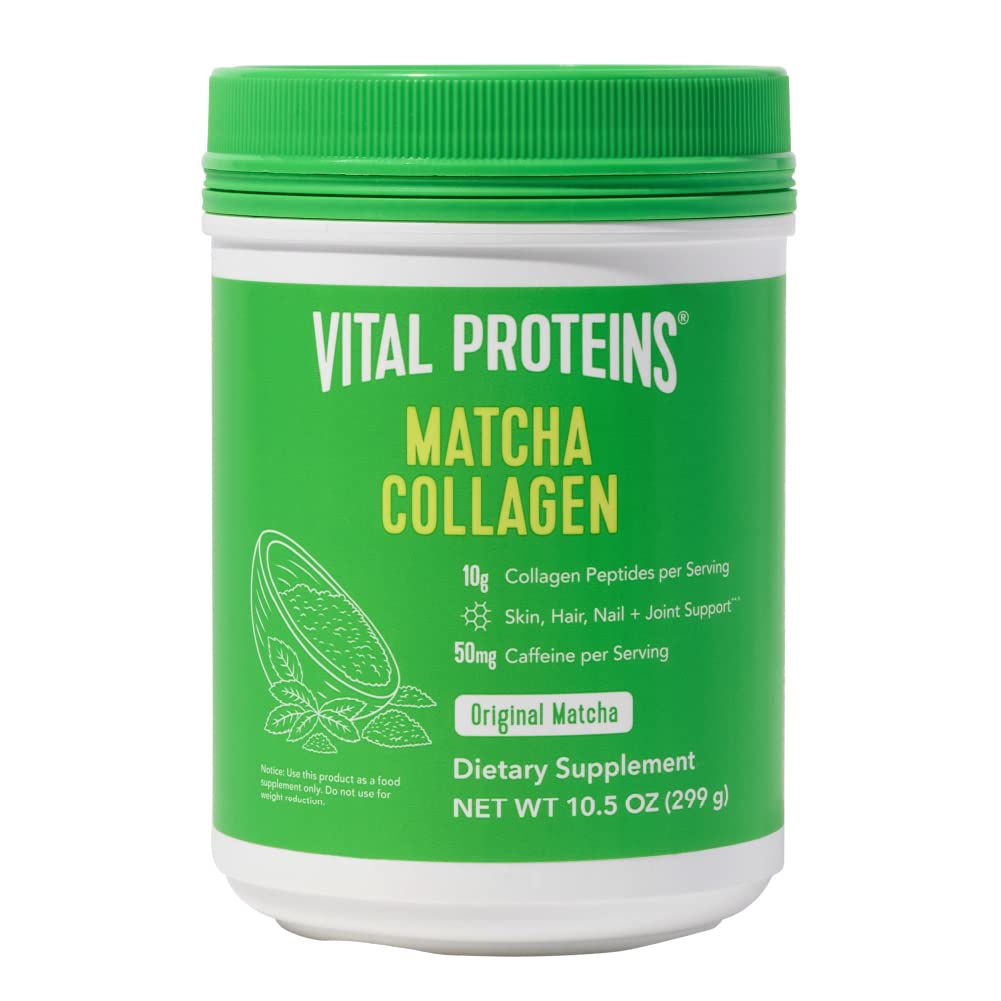 Vital Proteins Matcha Collagen Peptides Powder Supplement Matcha Green Tea Powder 10 5 oz Original Flavored