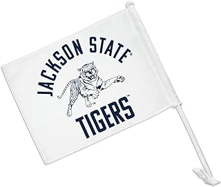 GRAPHICS & MORE Jackson State University Tigers Car Truck Flag with Window Clip On Pole Holder