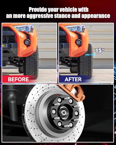 Image of 1.5'' 6x5.5 Hubcentric Wheel Spacers for 2024-2026 Tacoma,2025 2026 4Runner