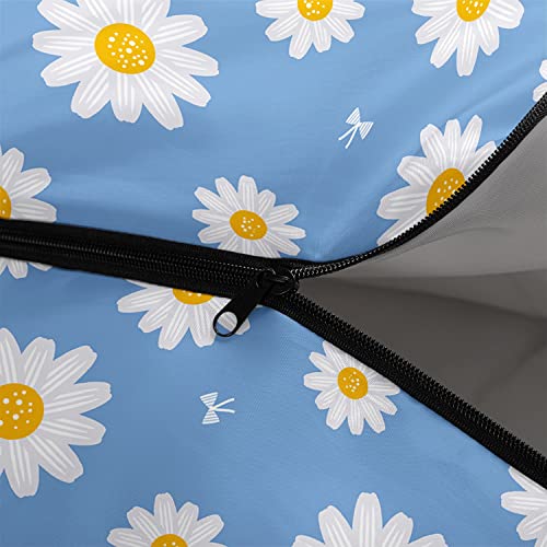 Saco de dormir Datura home para niños, color Daisy Blue, ligero, cálido, resistente al agua para camping y senderismo (Daisy 32"*90") miniatura 5