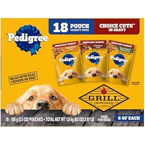 Pedigree Choice Cuts In Gravy Adult Soft Wet Dog Food 18-Count Variety Pack, 3.5 oz Pouches Pedigree Choice Cuts In Gravy Adult Soft Wet Dog Food 18 Count Variety Pack 35 oz Pouches