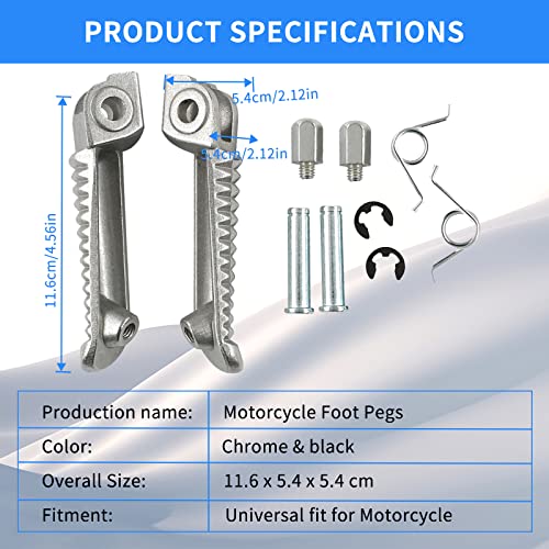 AHL Motorrad Vorne Fußstütze Pedal Fußrasten für Yamaha YZF R1 1998-2012/ YZF R6 1999-2012/ YZF R6S 2003-2008