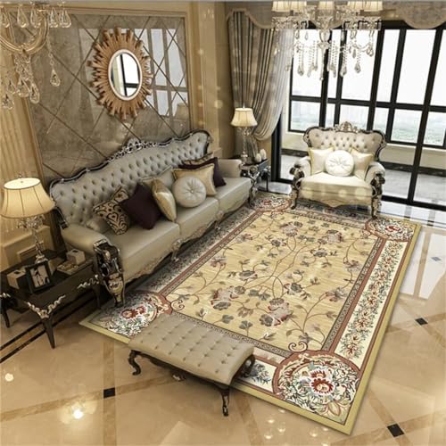 Tapis exquis doux 180x250cm au motif imprimé classique pour grand salon