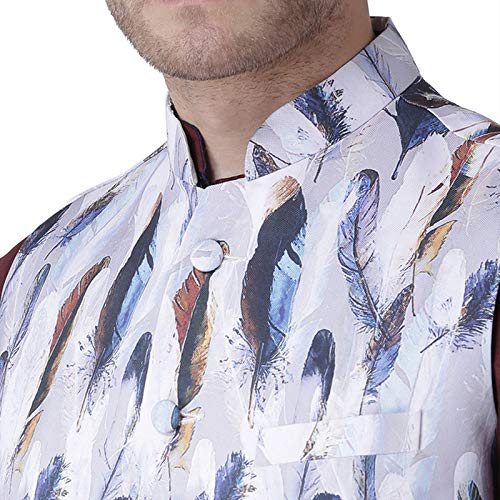 Image of hangup 3 Pc Kurta Pajama Set for Men (3PC 11AMaroon KPW)
