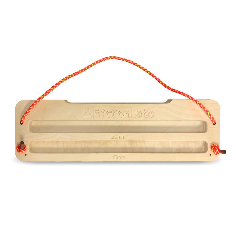 Friction Labs Hangboard | The Only Board You Can Hang Anywhere or Permanently Mount | Compact Portable Fingerboard with Edges, Slopers & Holds | Home Equipment for Training, Finger Strength & Fitness