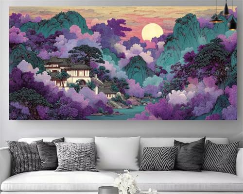 DIY Peinture Diamant Le Paysage Japonais : Éveillez l'artiste en vous avec ce kit XXL 5D