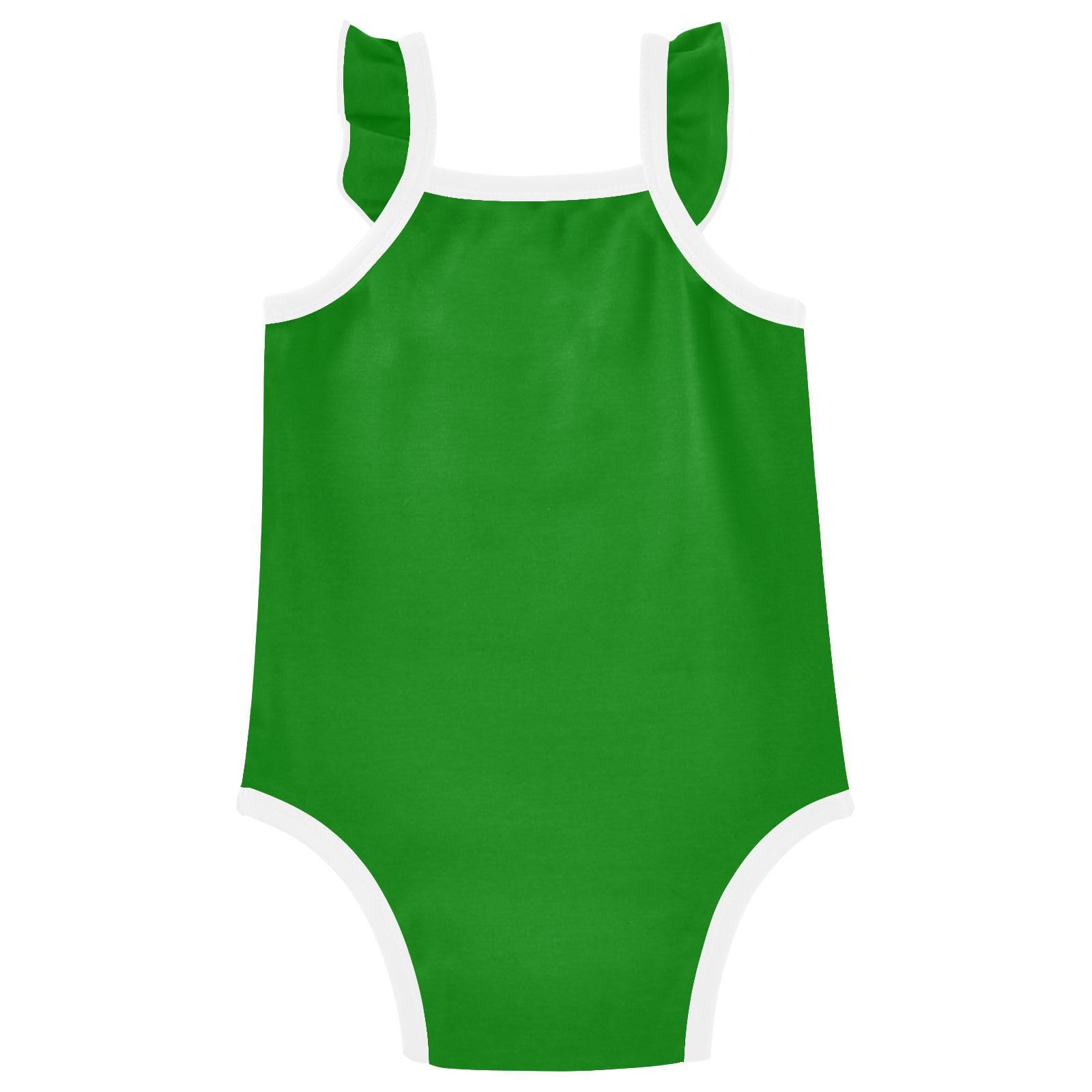 Baby Cotton Infant Bodyshirts Soft Comfort Baby Sleeveless Undershirts 3M Drak Green