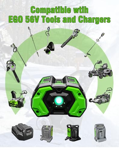 Image of 5.0Ah Replacement for EGO 56V Battery BA2800T BA4200T BA5600T 2Pack | Compatible with EGO 56 Volt Battery BA1400T BA2800 BA6720T Power Tools
