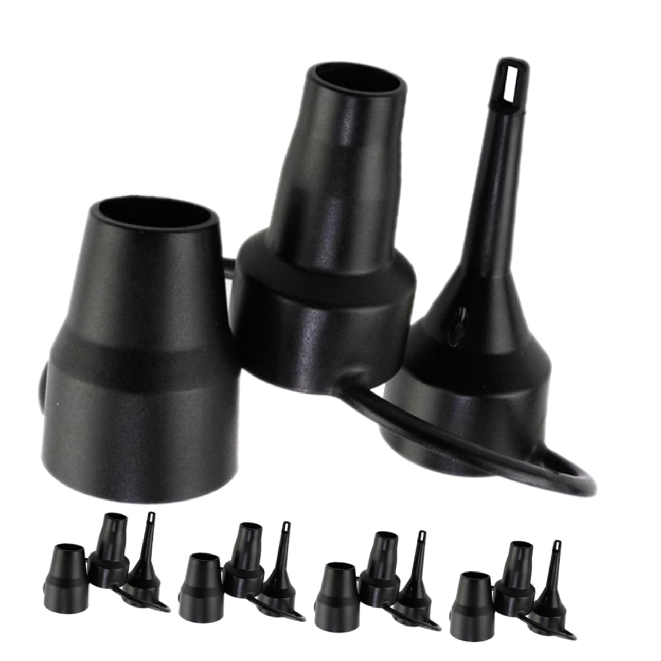UPKOCH Aufblasbarer Mund Inflator Ersatzdüsen Pumpe Aufblasbares Bett Luftmatratze Luftbett Aufblasbare Bettdüsen Aufblasbare Pumpdüsen Plastik Black