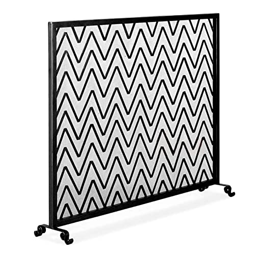 Schermi decorativi Griglia per caminetto Parascintille stile retrò Parascintille in metallo in ferro battuto Porta Parascintille Accessori per caminetti Decorazione domestica Camino Parascintill