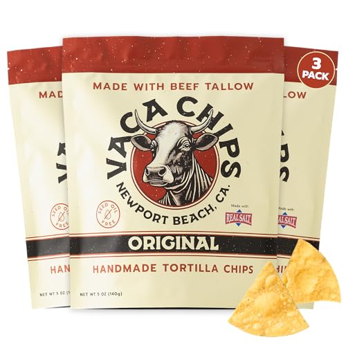 Vaca Chips – Beef Tallow Tortilla Chips, Original Flavor –