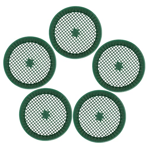 BEBEMOKO Soil Screen Sifter Lightweight Plastic Mesh Sieve Gardening Riddle Tool